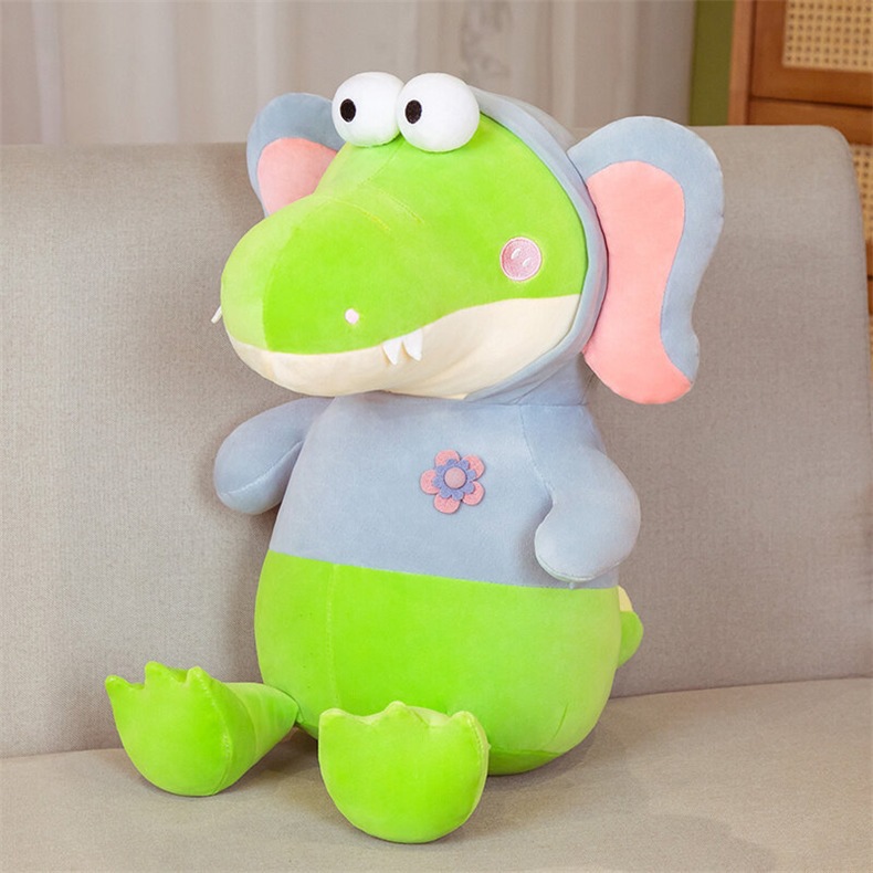 Crocodile Plush Toy Transforms into Elephant 22cm 35cm 45cm