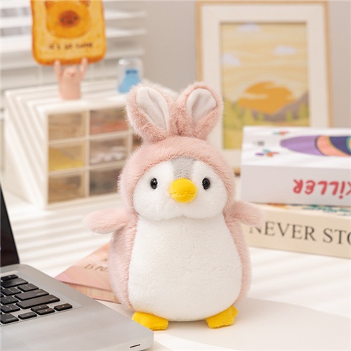 Transforming Penguin Plush 20cm– Pink Rabbit Penguin