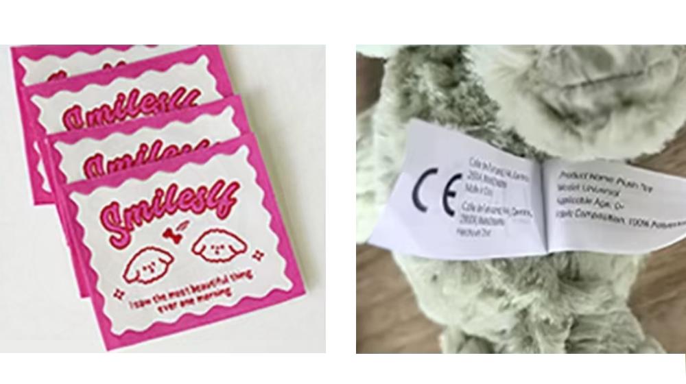 woven lable and care lable Logo Customization