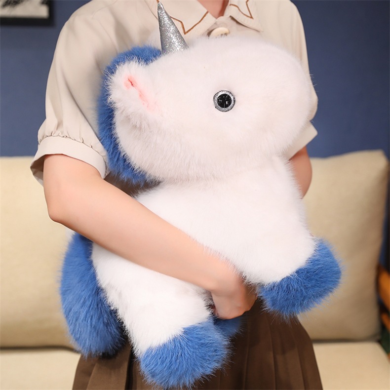 fluffy plush unicorn
