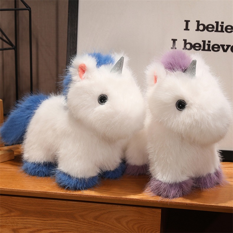 fluffy unicorn plush