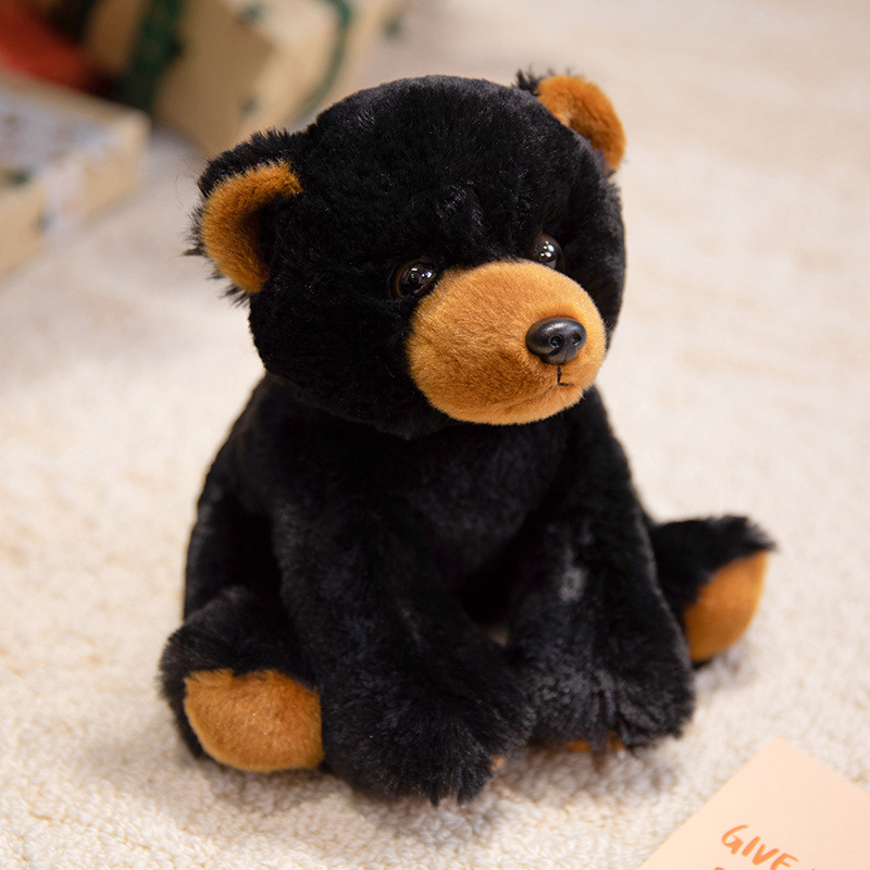 23 cm (9.1 in) Black Bear Plush Toy Wholesale