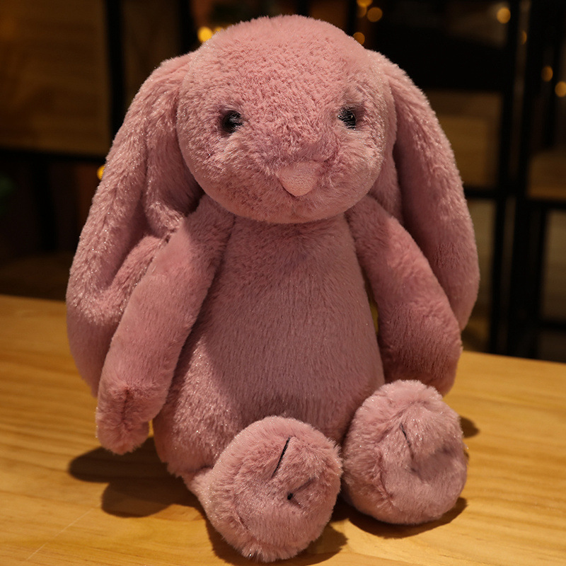 30 cm (11.8 in)–65 cm (25.6 in) Dusty Rose Plush Easter Bunnies
