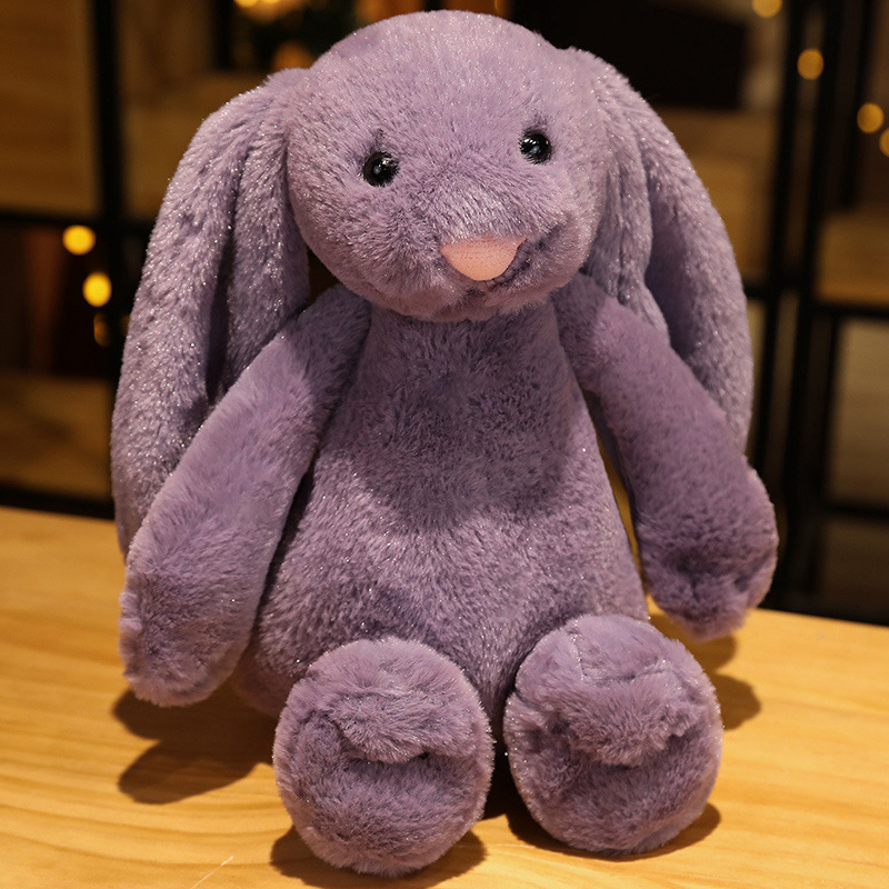 30 cm (11.8 in)–65 cm (25.6 in) Purple Plush Easter Bunnies