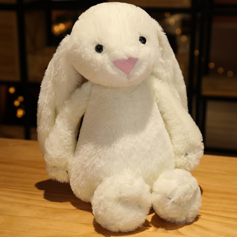 30 cm (11.8 in)–65 cm (25.6 in) white Plush Easter Bunnies