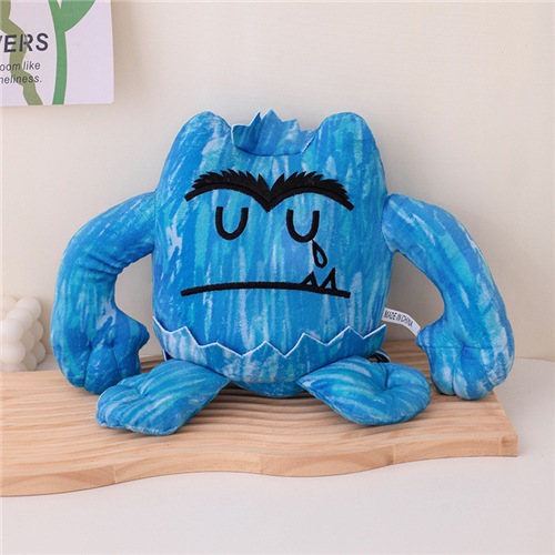 Blue Monster Plush Doll Cartoon Muscle Animal Pillow