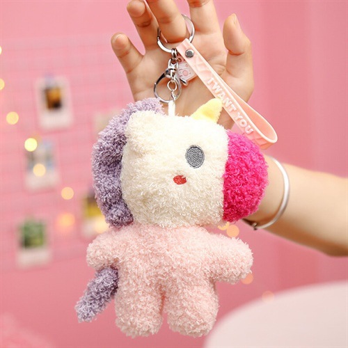 Bulk Affordable Squishy Unicorn Keychain Plush 16cm