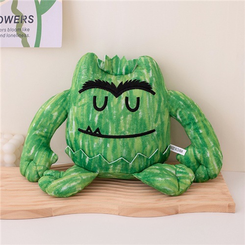 Green Monster Plush Doll Cartoon Muscle Animal Pillow