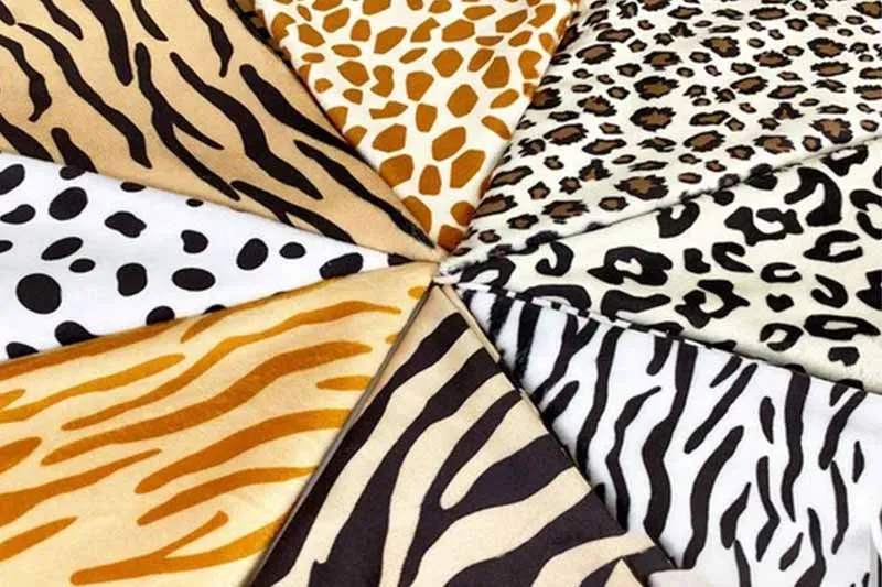 Printed short plush fabric for custom character plush toys