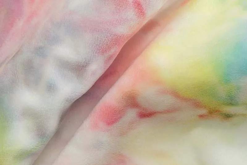 Tip-dyed plush fabric for realistic animal plush toys