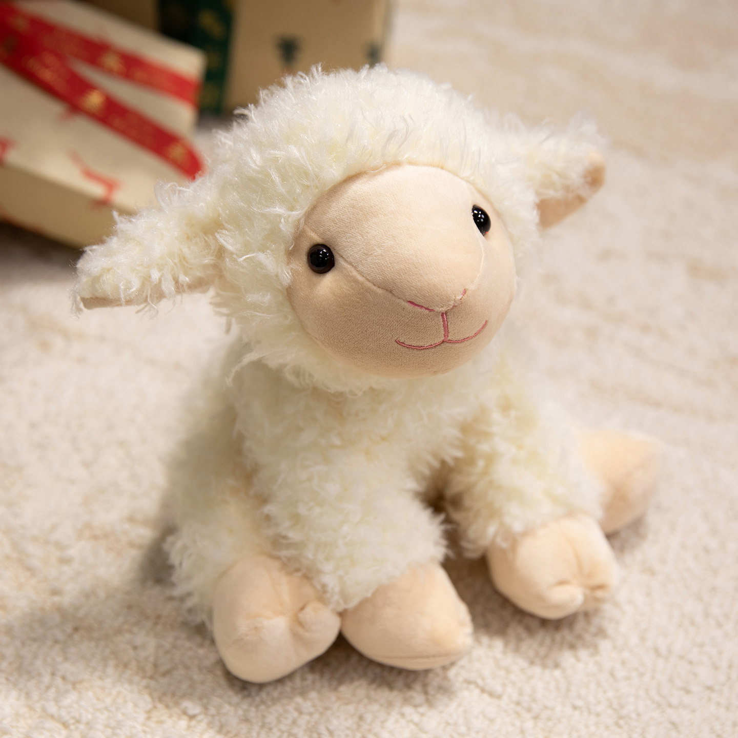 White Lamb Stuffed Animal Plush Toy 23 cm (9.1 in) Wholesale