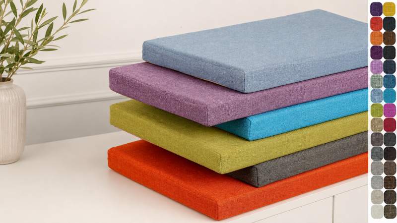 custom indoor bench cushions
