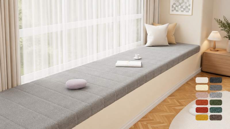 custom window seat cushion
