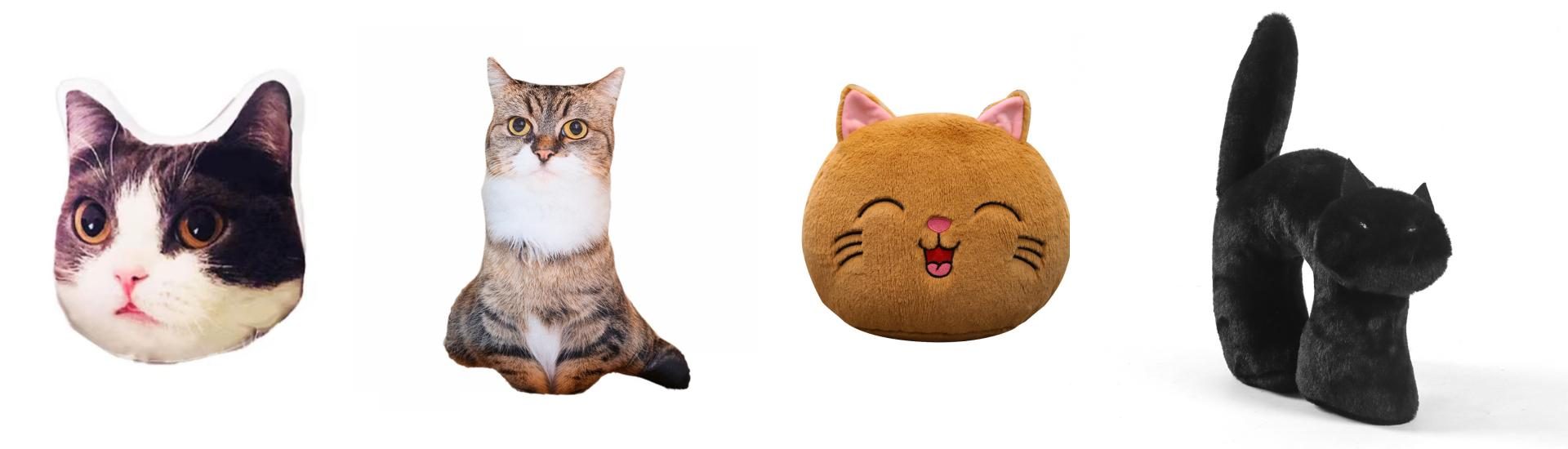 Custom Cat Face Pillow, Head Pillow and Plush Pillow Styles